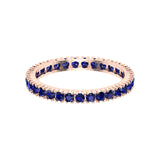 Solid Gold Full Eternity Sapphire Ring