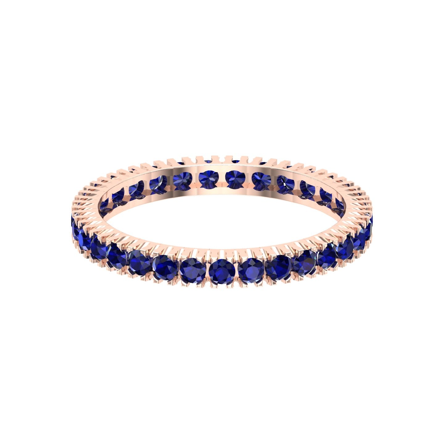 Solid Gold Full Eternity Sapphire Ring