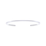 Solid Gold Diamond Cuffs Bangle