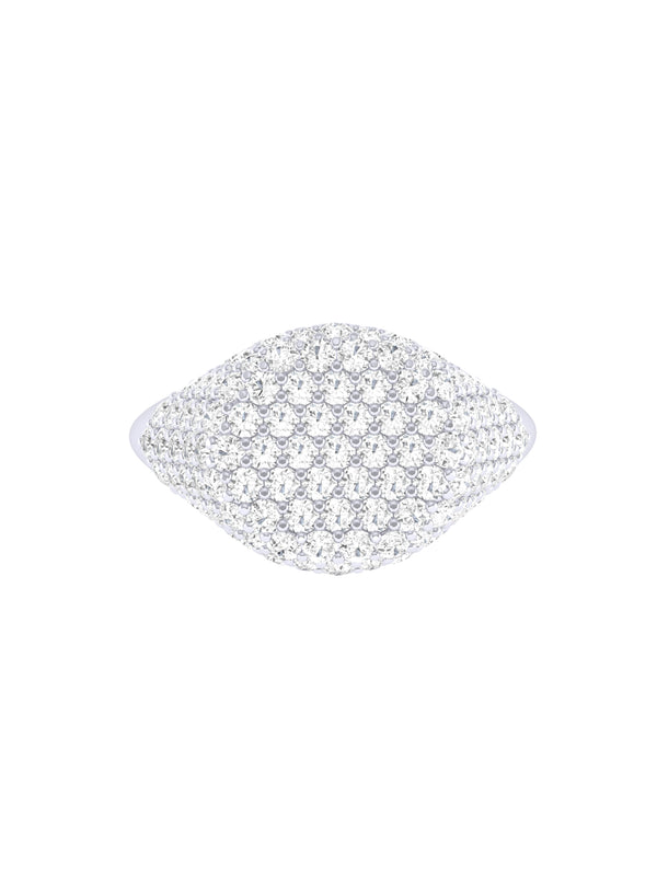 Chevalier Diamond Pave Signet Ring