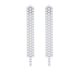 Solid Gold Diamond Drop Earrings