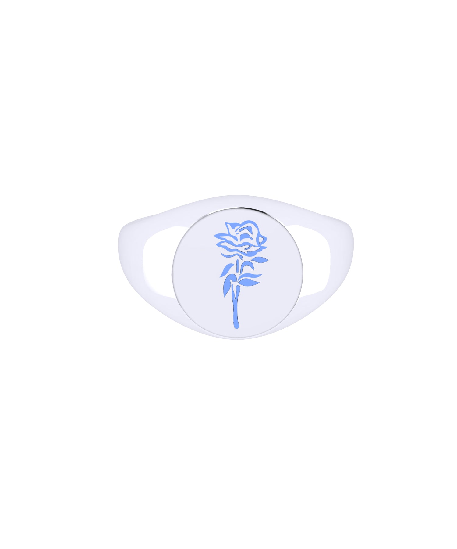 Solid Gold Engraved Signet Ring