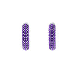 Solid Gold Pave Amethyst Ear Cuff - Single