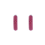 Solid Gold Pave Ruby Ear Cuff - Single