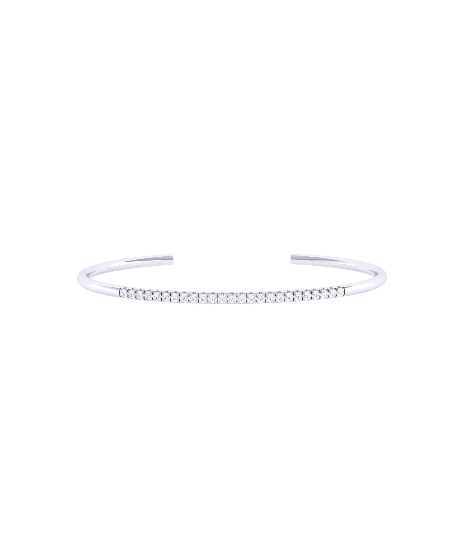 Solid Gold Diamond Cuff Bangle