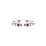 Solid Gold Ruby Bubble Ring