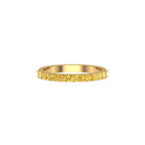 Solid Gold Half Eternity Citrine Band