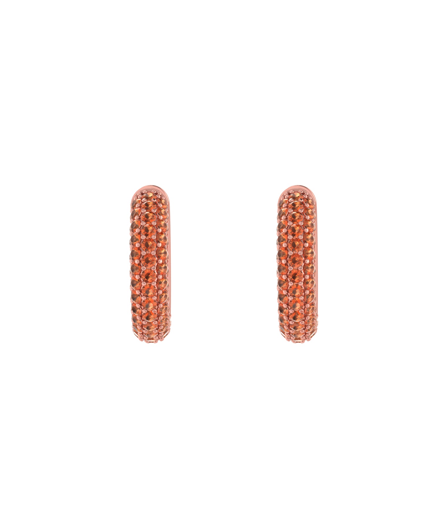 Solid Gold Pave Citrine Ear Cuff - Single