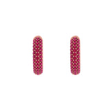 Solid Gold Pave Ruby Ear Cuff - Single