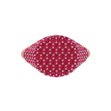 Solid Gold Ruby Pave Signet Ring