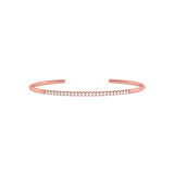 Solid Gold Diamond Cuff Bangle