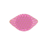 Solid Gold Pink Sapphire Pave Signet Ring