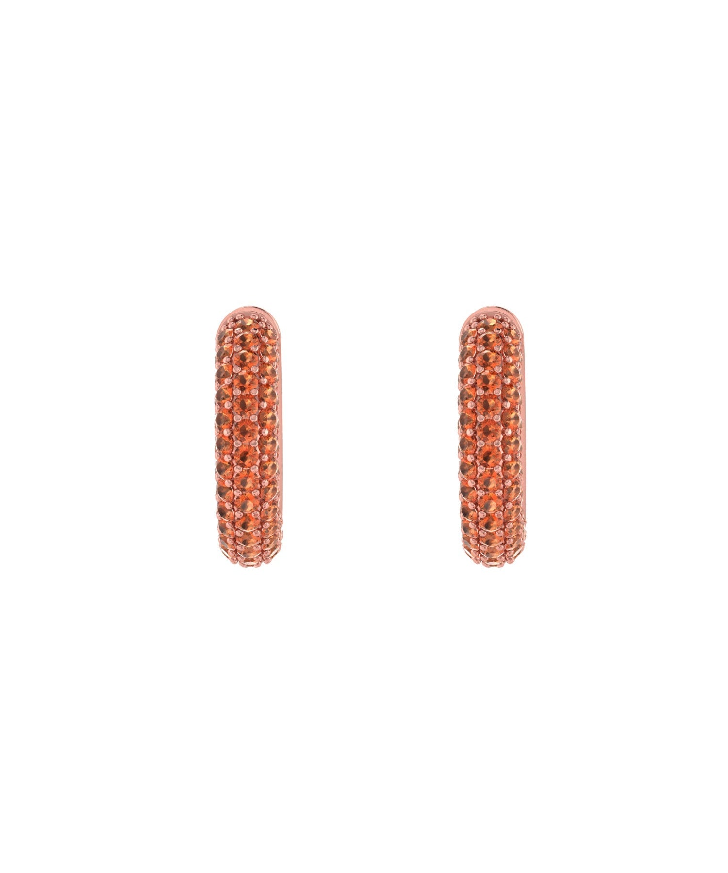 Solid Gold Pave Citrine Ear Cuff - Single