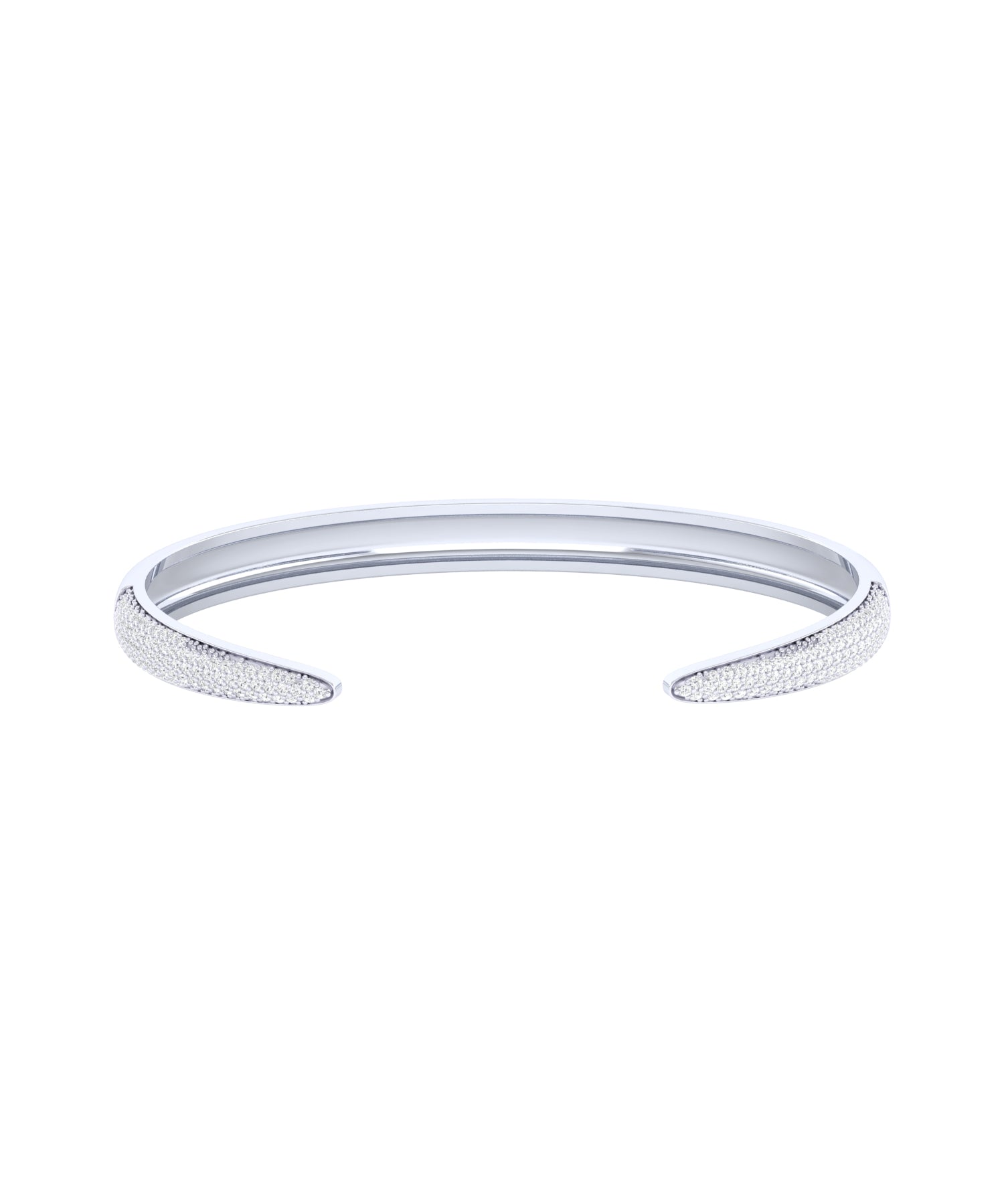 Solid Gold Diamond Cuff Bangle