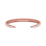 Solid Gold Diamond Cuff Bangle