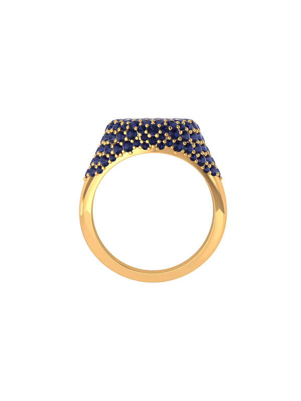 Chevalier Sapphire Pave Signet Ring