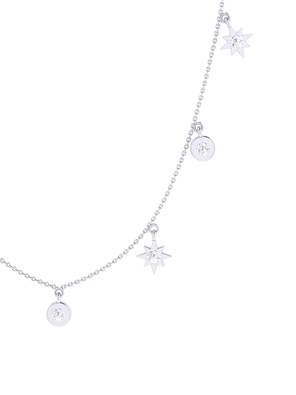 Diamond Starburst Celestial Necklace
