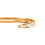 Solid Gold Diamond Cuff Bangle