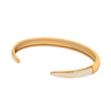 Solid Gold Diamond Cuff Bangle