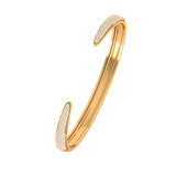 Solid Gold Diamond Cuff Bangle