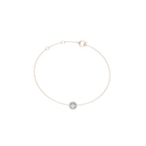 Solid Gold Opal Halo Bracelet