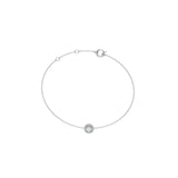 Solid Gold Opal Halo Bracelet