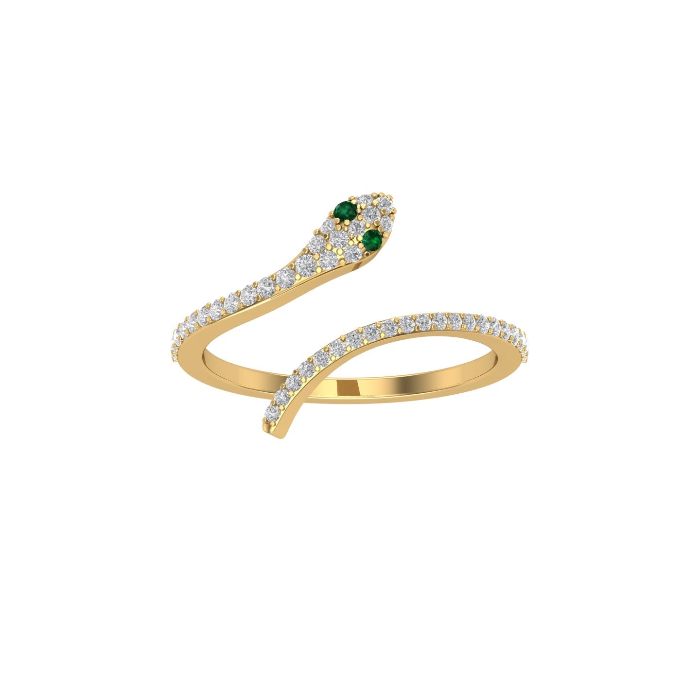 Snake ring outlet emerald eyes