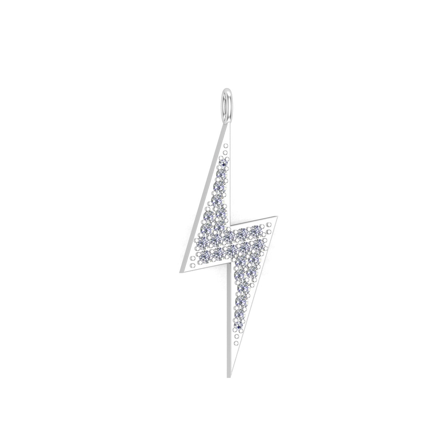 Solid Gold Bolt Charm