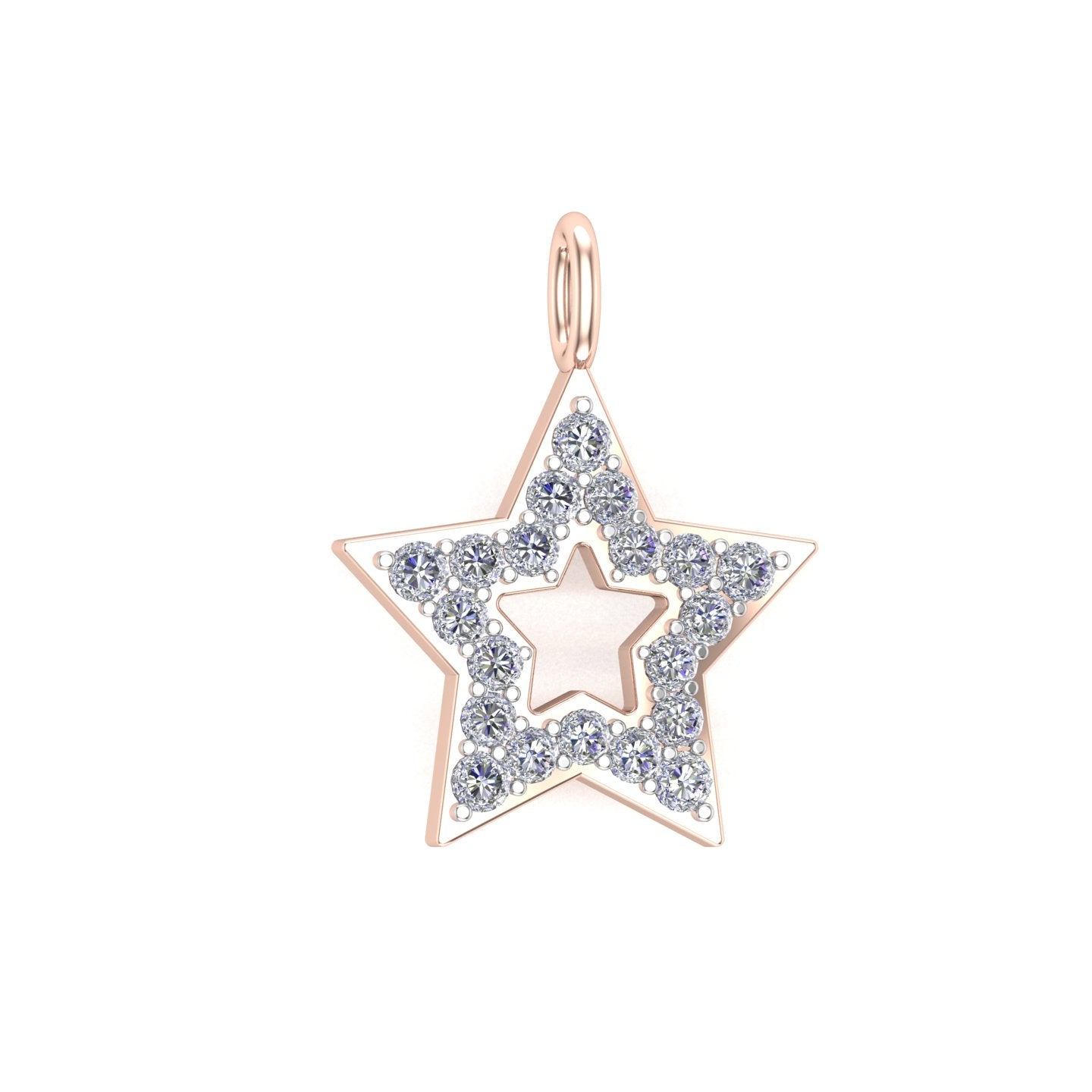 Solid Gold Star Charm