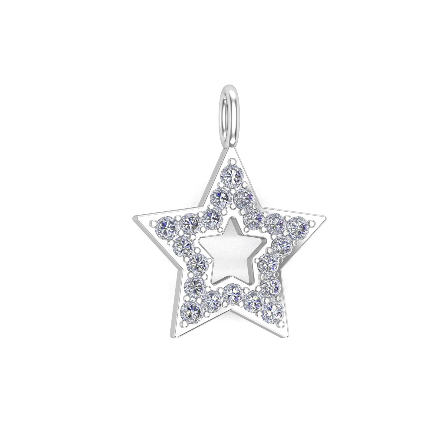 Solid Gold Star Charm