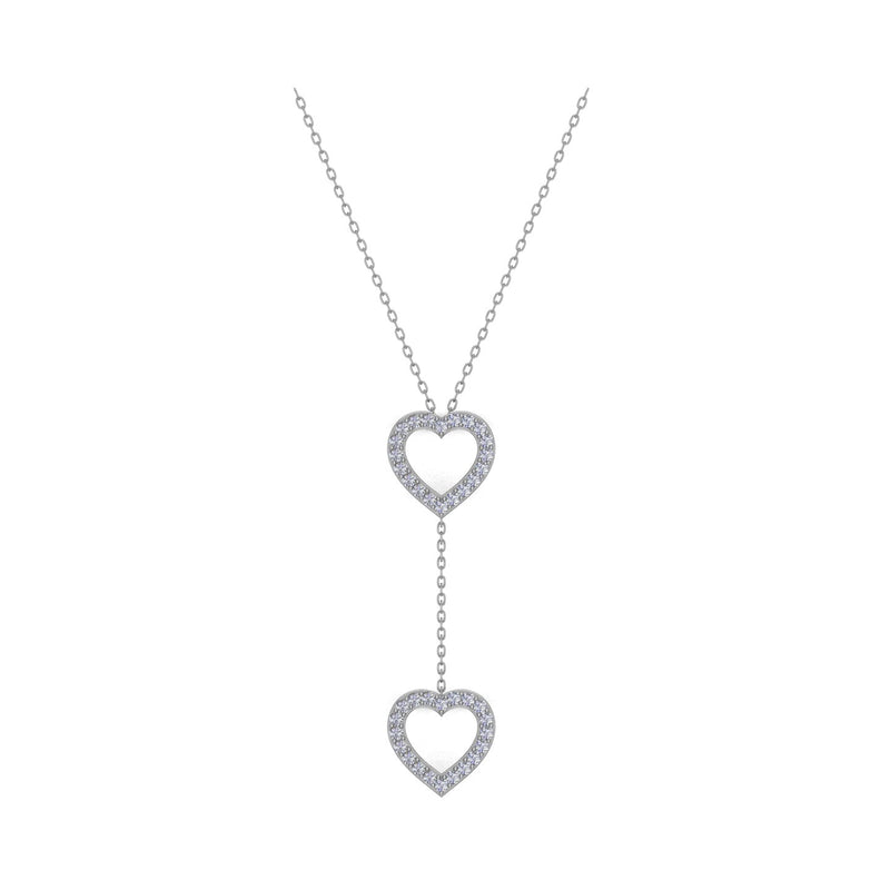 Diamond Minimal Heart Lariat & Y Necklaces