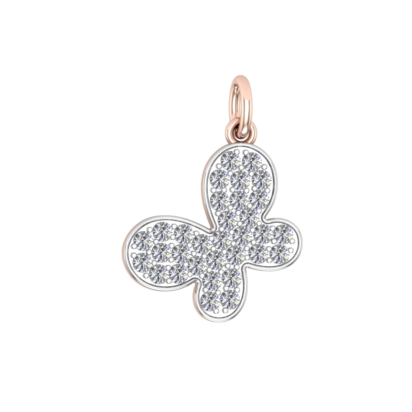 Solid Gold Butterfly Charm