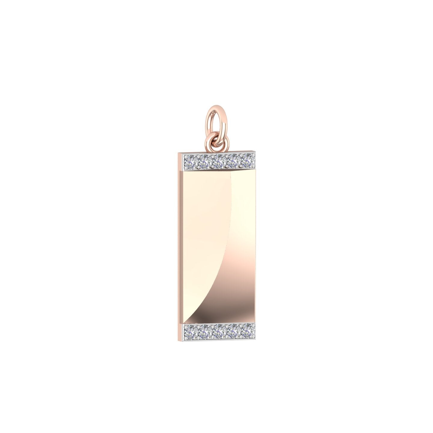 Solid Gold Engravable Charm
