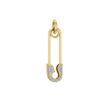 Solid Gold Safety Pin Charm