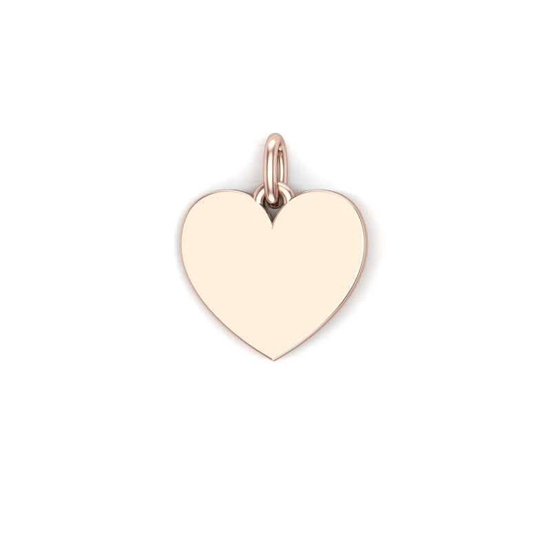 Solid Gold Heart Charm