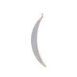 Solid Gold Crescent Moon Charm