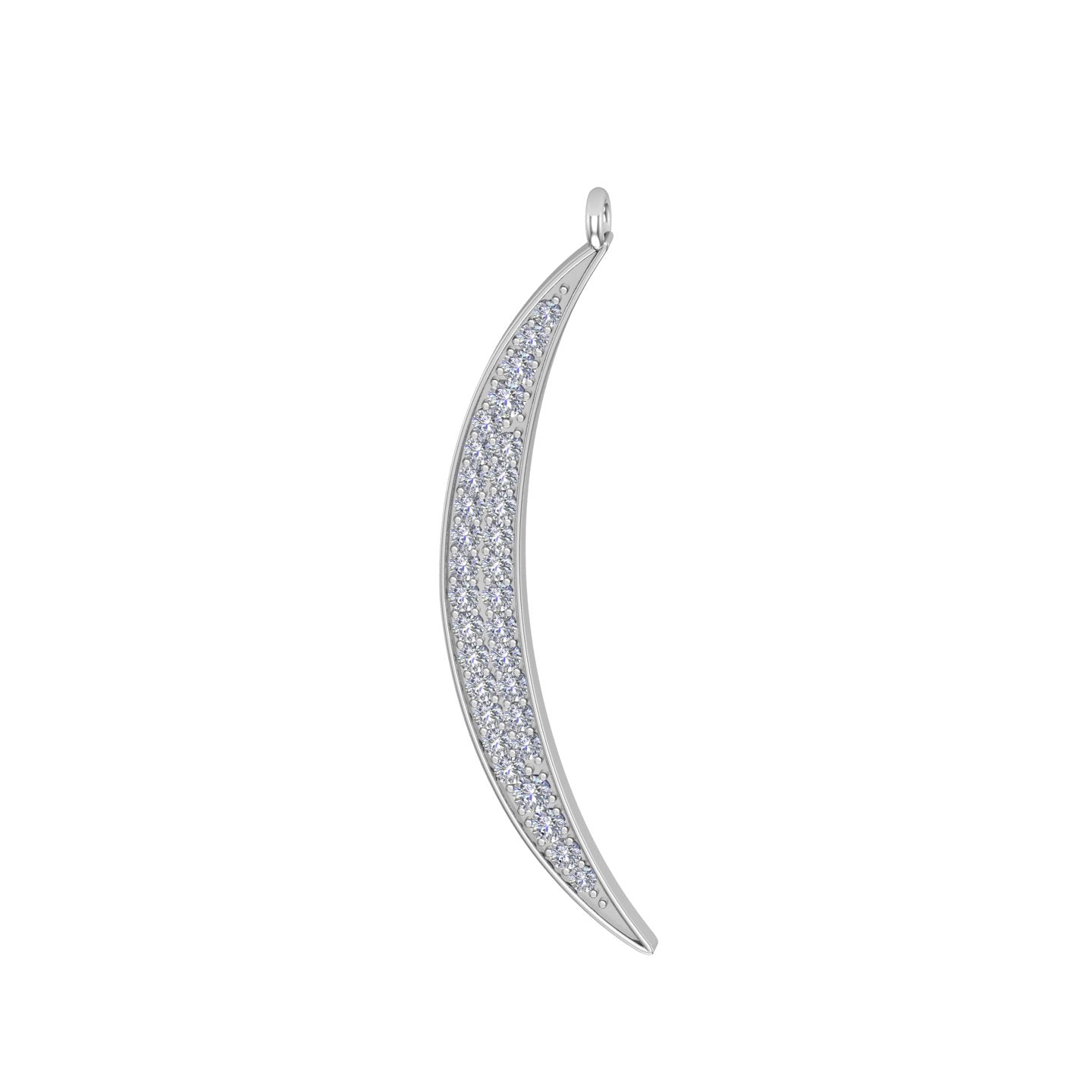 Solid Gold Crescent Moon Charm