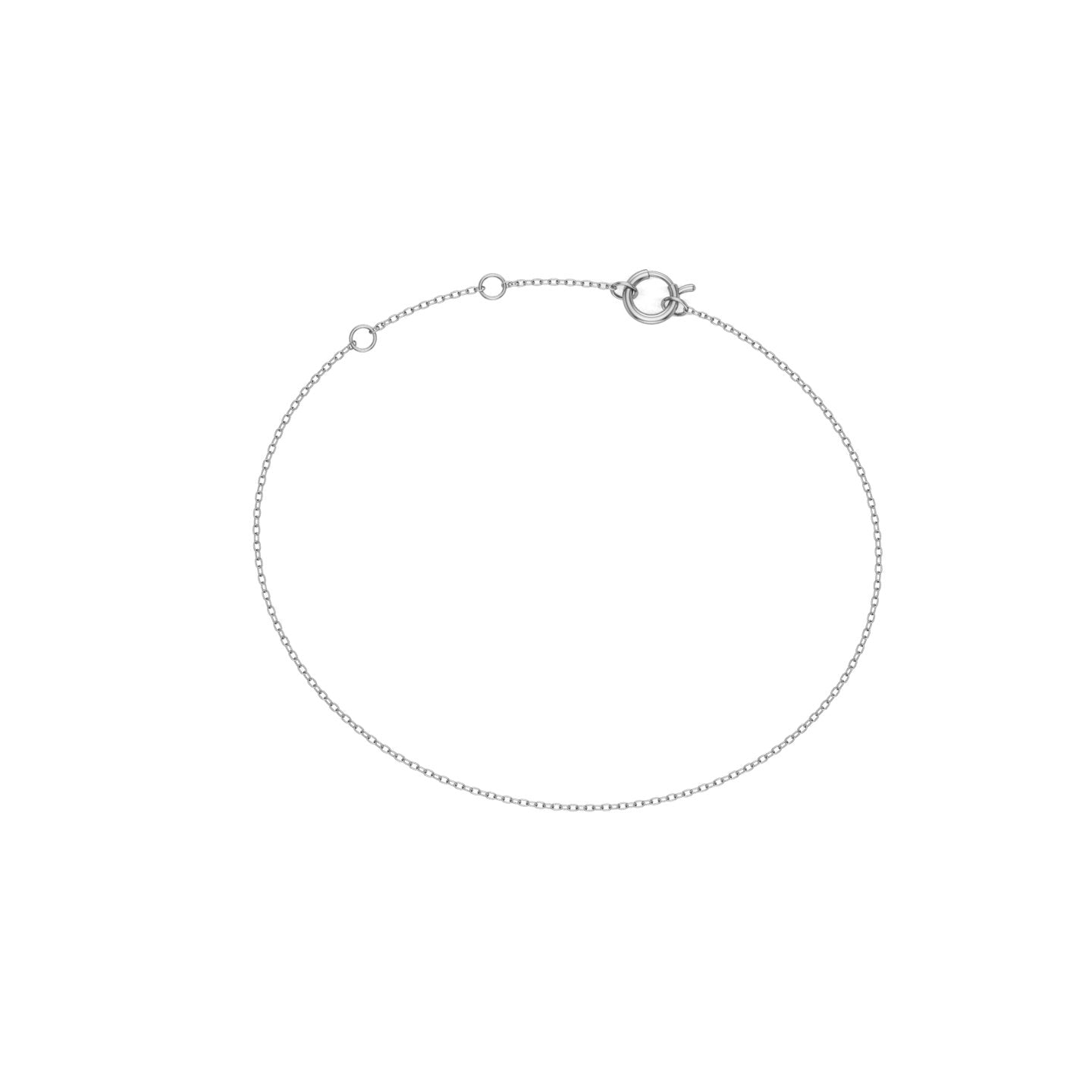 Solid Gold Charmer Bracelet - Thin