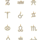 Solid Gold Zodiac Sign Charm