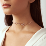 Solid Gold Diamond Kite Choker