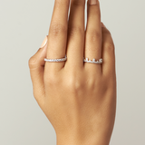 Solid Gold Half Eternity Diamond Band