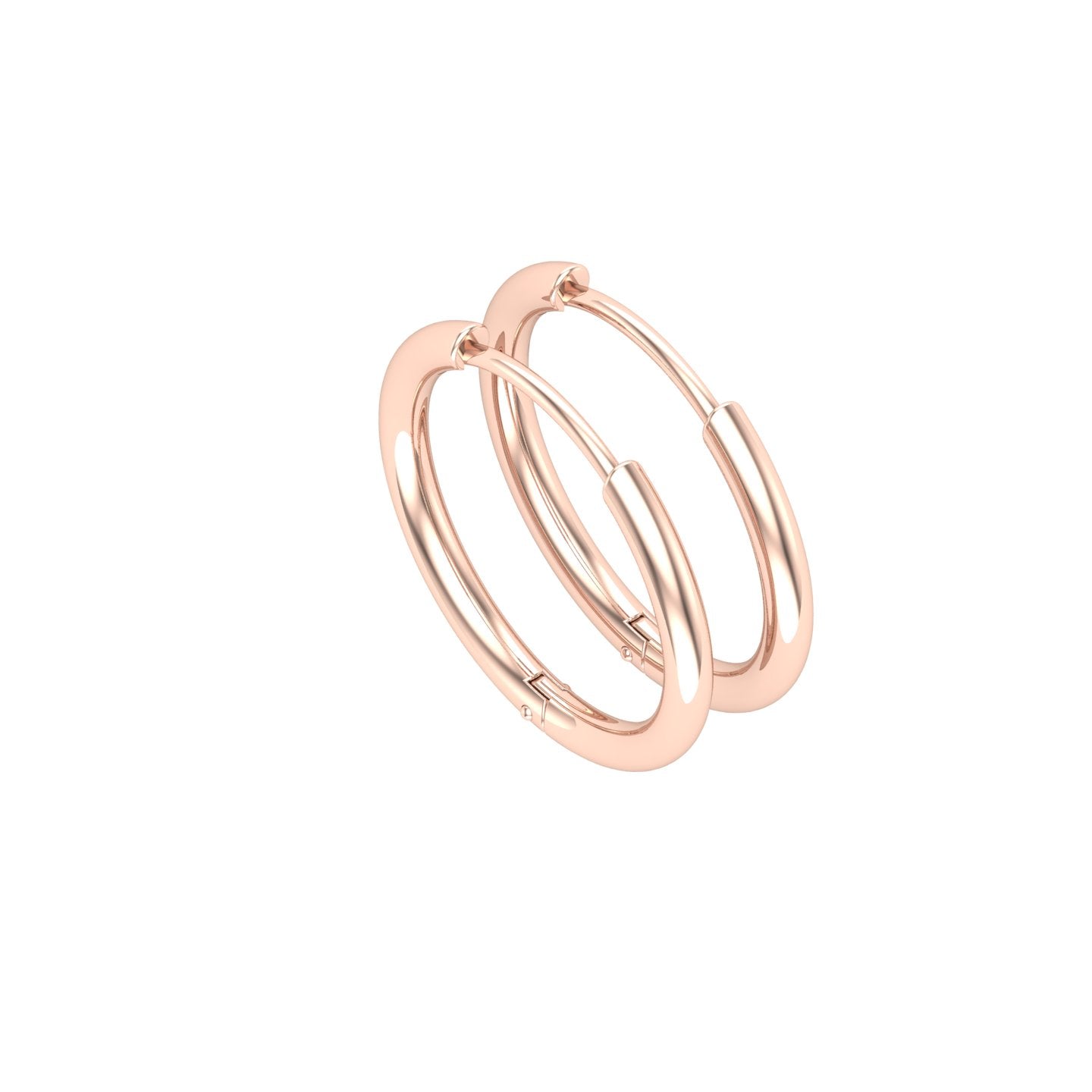 Solid Gold Charmer Huggie Earrings