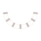 Solid Gold Diamond Ladder Choker