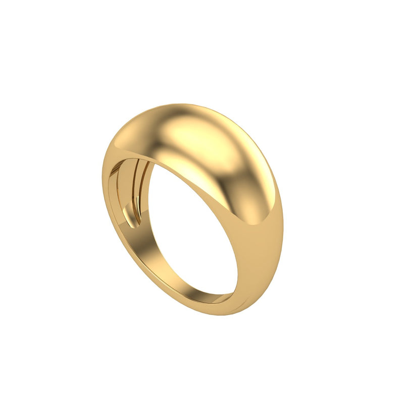 Solid Gold Dome Ring