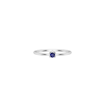 Solid Gold Sapphire Promise Ring