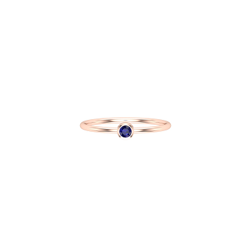 Solid Gold Sapphire Promise Ring