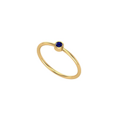 Solid Gold Sapphire Promise Ring