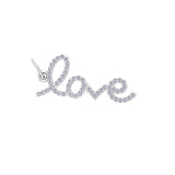 Solid Gold Diamond Love Charm